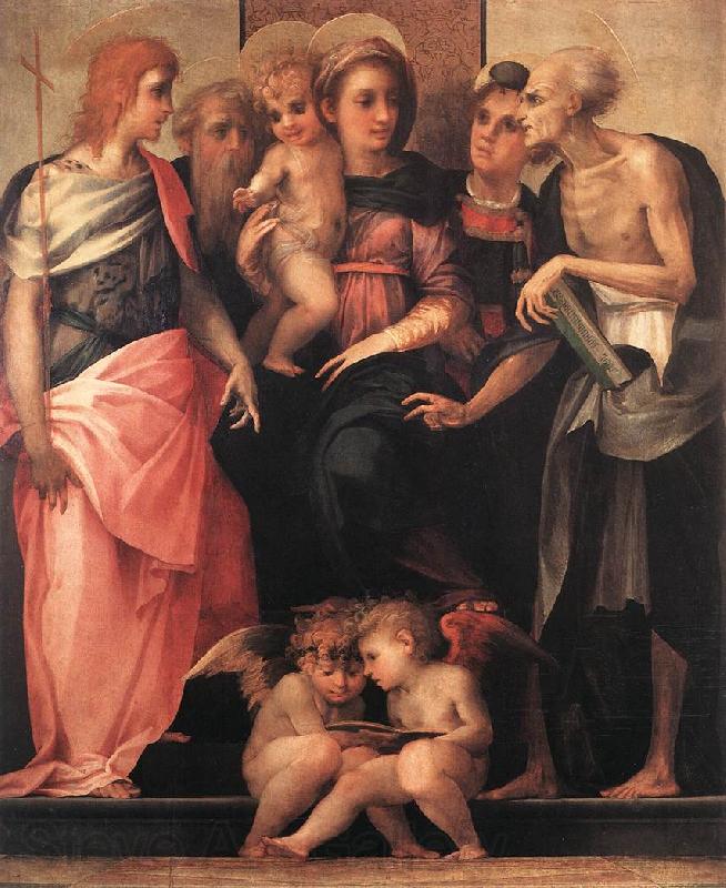 Rosso Fiorentino Madonna Enthroned with Four Saints Spain oil painting art